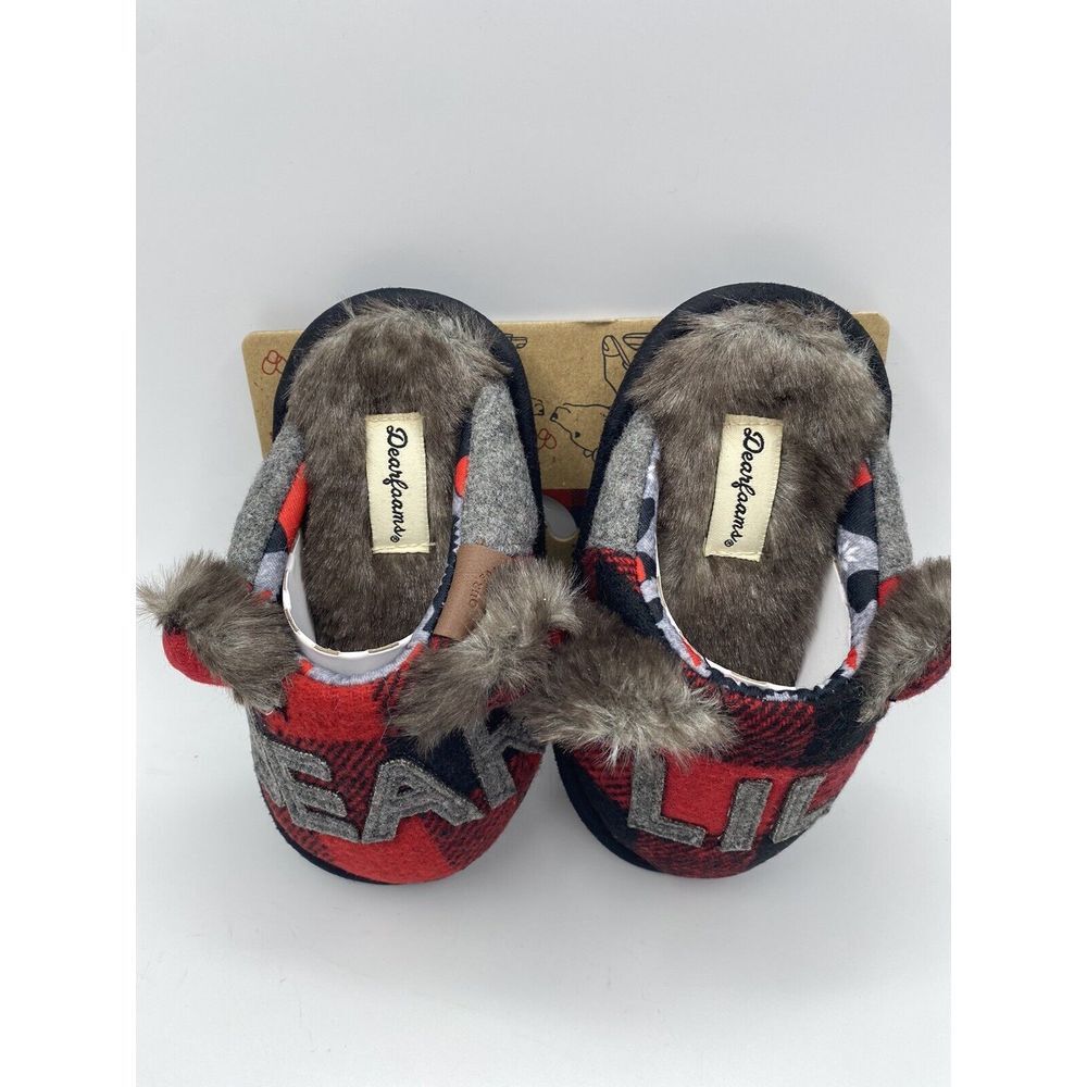 Dearfoams Lil Bear Children's Slippers Size‎ 5/6 New